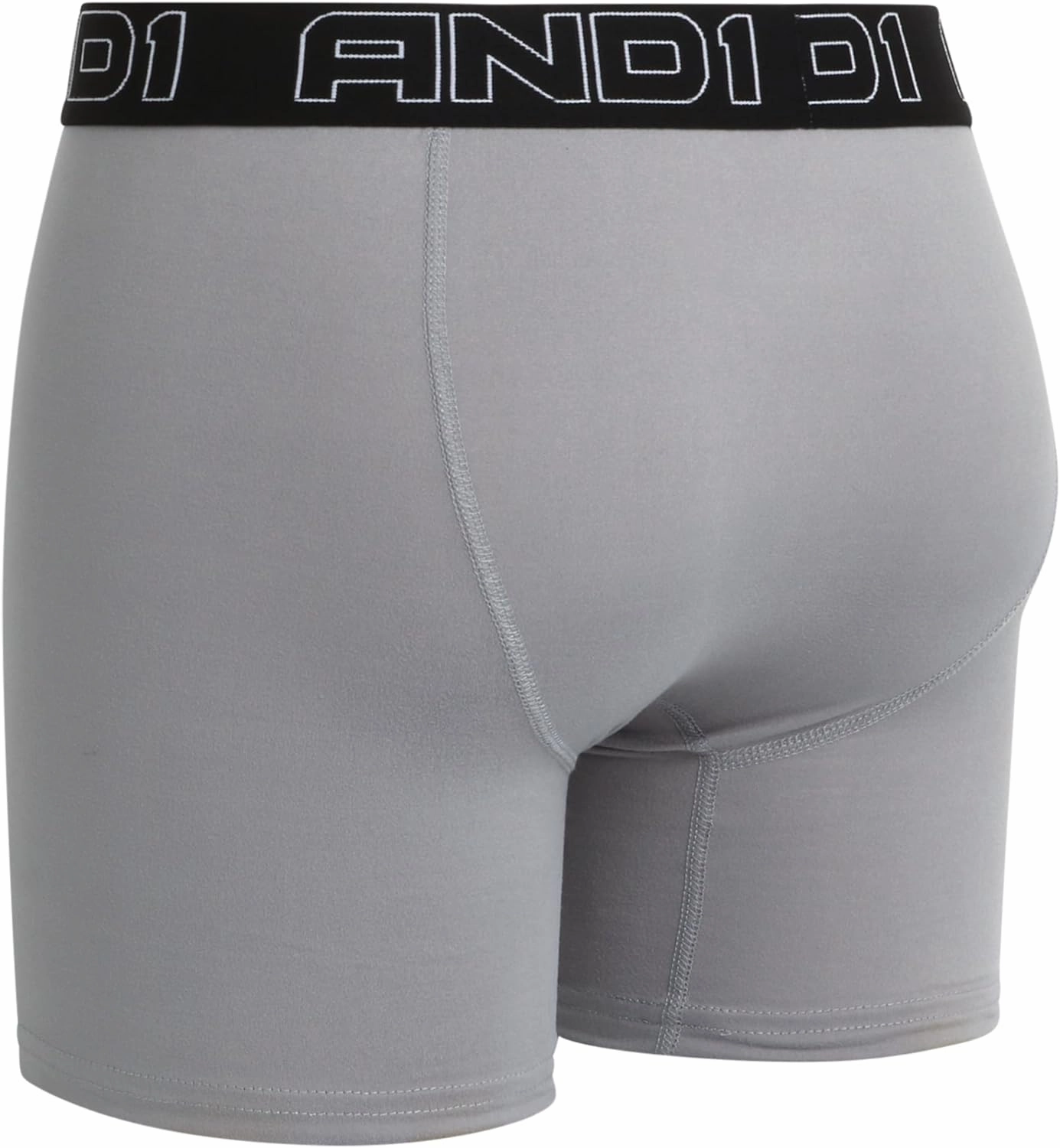 AND1 Men's Underwear Boxer Briefs - 12 Pack Sport Performance Compression Boxers for Men with Functional Fly Pouch (S-3XL)