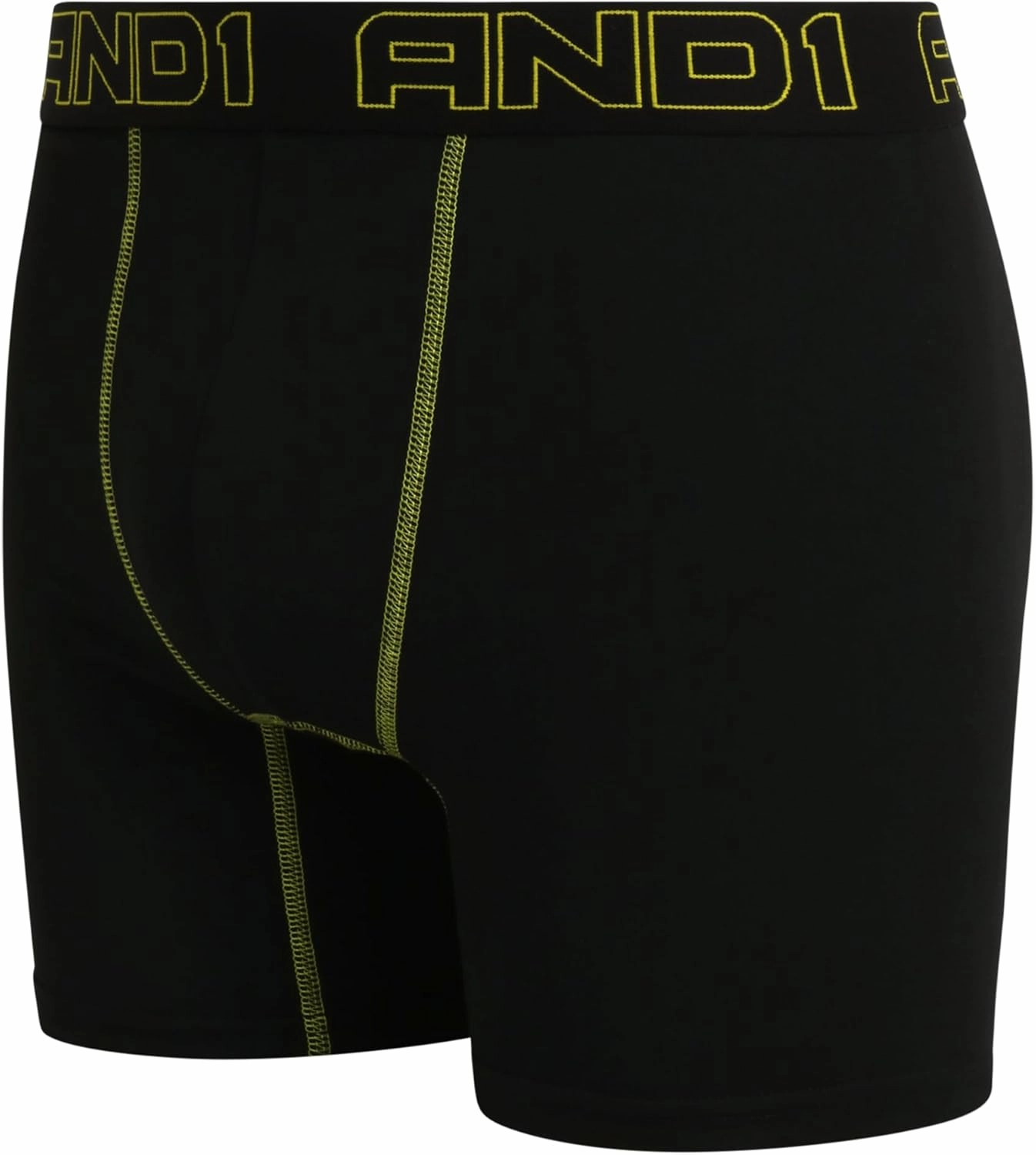 AND1 Men's Underwear Boxer Briefs - 12 Pack Sport Performance Compression Boxers for Men with Functional Fly Pouch (S-3XL)