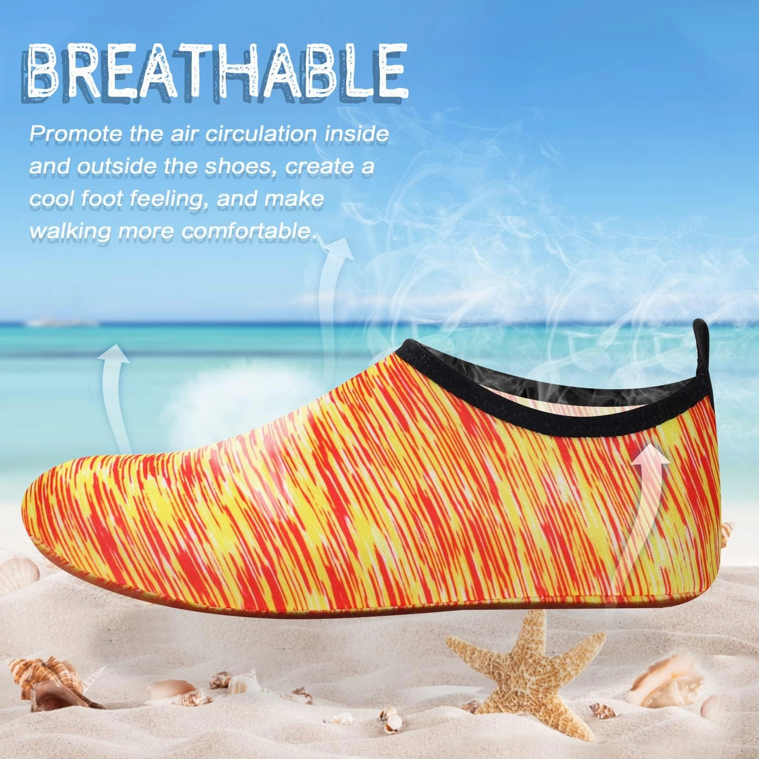 ANLUKE Water Shoes Barefoot Aqua Yoga Socks Quick-Dry Beach Swim Surf Shoes for Women Men