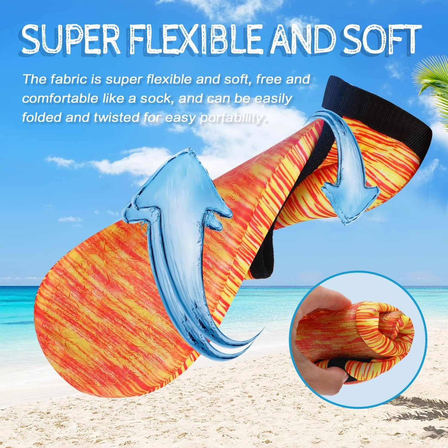 ANLUKE Water Shoes Barefoot Aqua Yoga Socks Quick-Dry Beach Swim Surf Shoes for Women Men