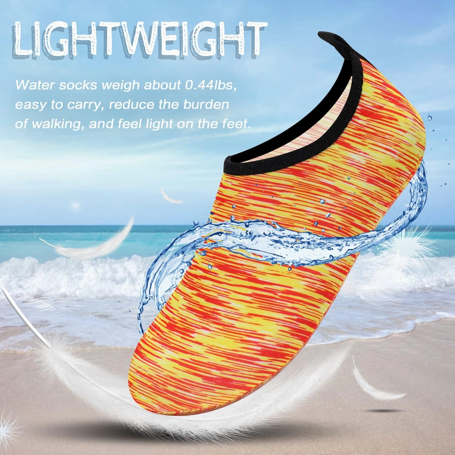 ANLUKE Water Shoes Barefoot Aqua Yoga Socks Quick-Dry Beach Swim Surf Shoes for Women Men