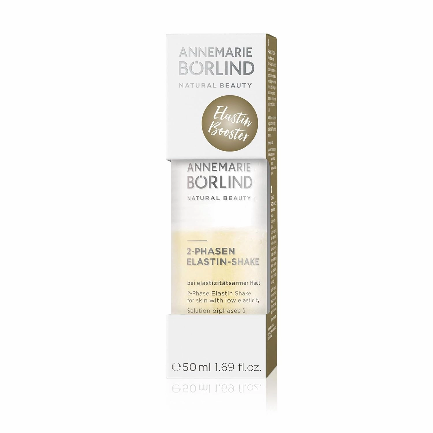 ANNEMARIE BÖRLIND 2-PHASE ELASTIN SHAKE (50ml) - Activates the skin's own elastin production, Promotes cell renewal, Gives the skin a golden glow, Vegan