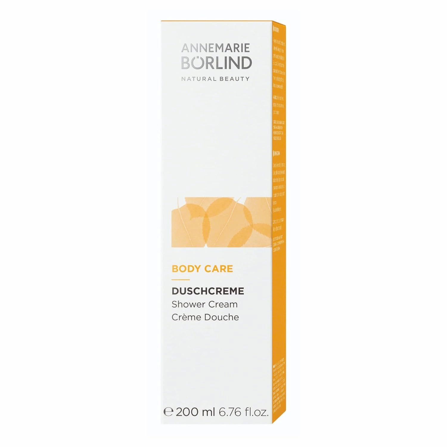 ANNEMARIE BÖRLIND - BODY CARE Shower Cream - cleansing, regenerating & normalizing skin care, with organic jojoba oil & argan oil, vegan, 6.76 Fl. Oz.