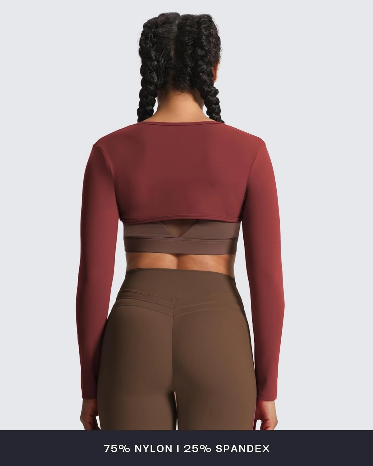 Aoxjox Women's Long Sleeve Open Front Lexi Lined Bolero Shrug Crop Top Cardigan