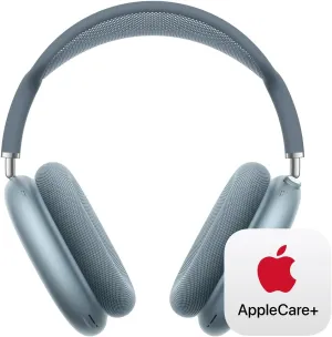 Apple AirPods Max Wireless Over-Ear Headphones, Pro-Level Active Noise Cancellation, Transparency Mode, Personalized Spatial Audio - Blue with AppleCare  (2 Years)