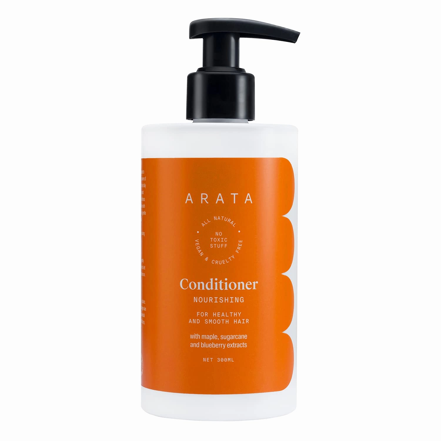 Arata All-Natural Hair Conditioner With Ayurvedic Extracts | PETA-Certified Vegan & Cruelty-Free | Gentle Detangling With Ayurvedic Sugarcane & Blueberry Extracts - 10 Fl Oz