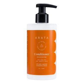 Arata All-Natural Hair Conditioner With Ayurvedic Extracts | PETA-Certified Vegan & Cruelty-Free | Gentle Detangling With Ayurvedic Sugarcane & Blueberry Extracts - 10 Fl Oz
