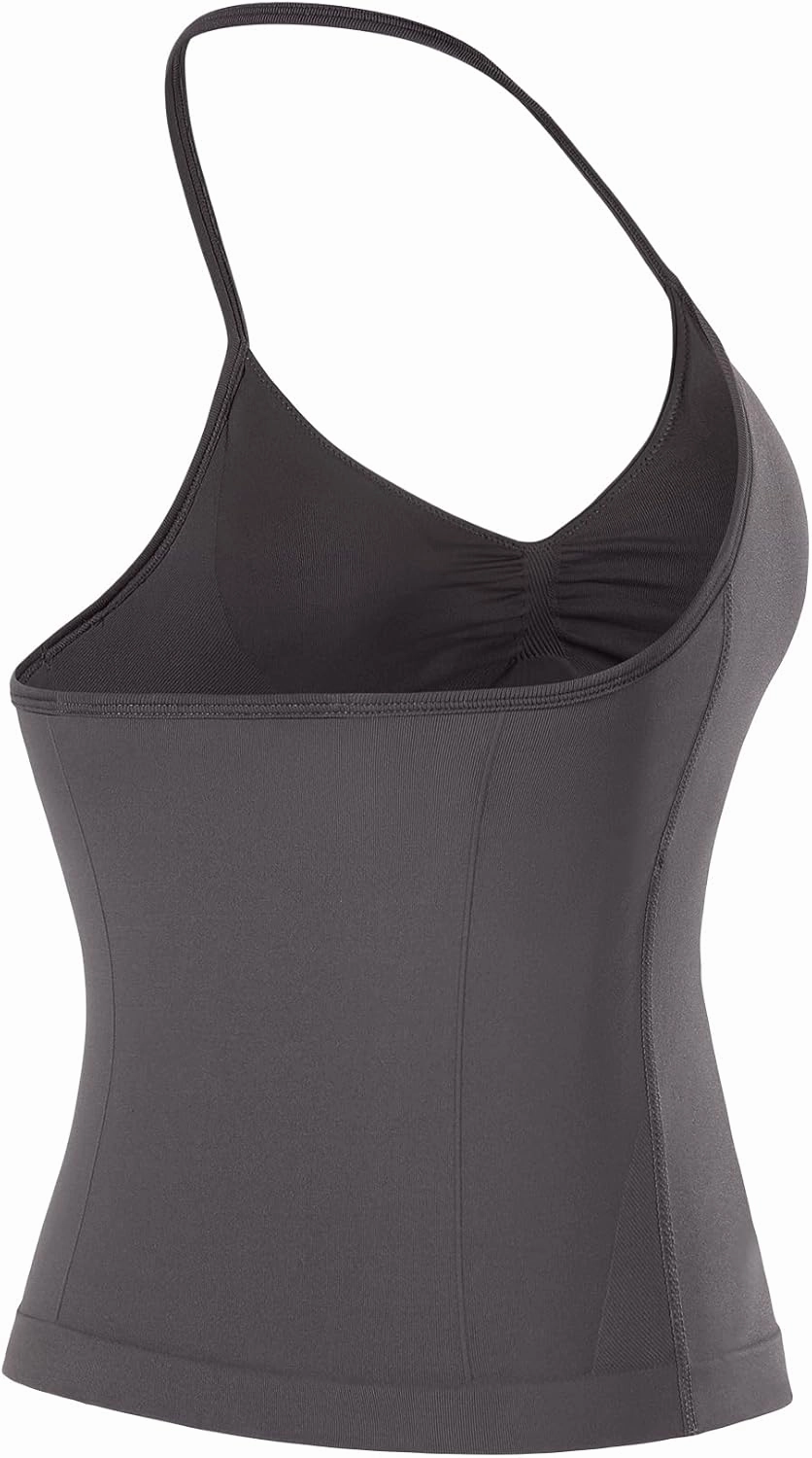 AUROLA Influence Longline Strappy Workout Halter Tops for Women,Removable Cups Padded Bras Impact Gym Yoga Sleeveless Top