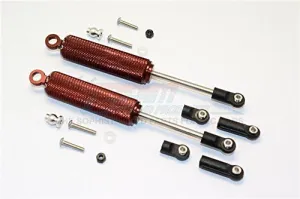 Axial SMT10 Grave Digger (AX90055) & MAX-D (AX90057) Upgrade Parts Aluminium Front/Rear Internal Shocks (3 Length Adjustable Design) - 1Pr Set Brown