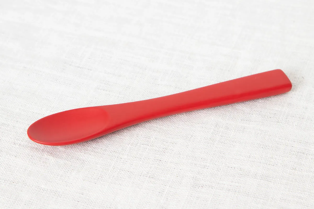 Baby fork, Baby spoon [ Natural, Red ] / Mōsō bamboo / Ōita-JPN 211116