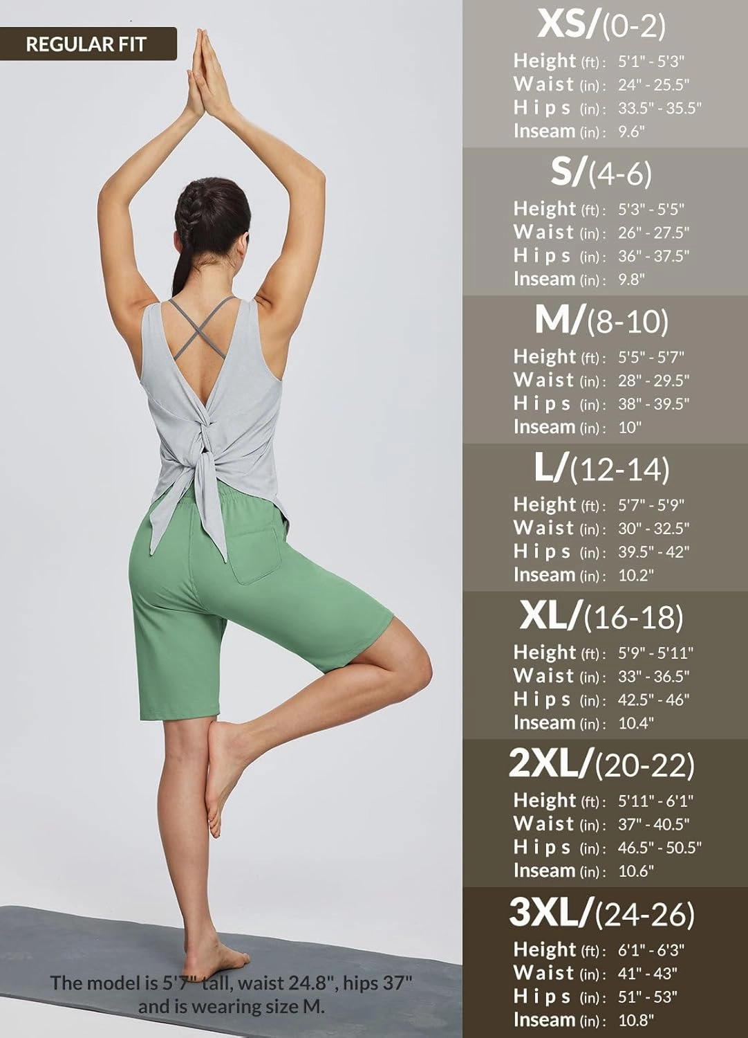 baleaf Women's Cotton Bermuda Long Shorts 10" Knee Length Loose Drawstring Waist Sweat Shorts with Pockets Casual Summer
