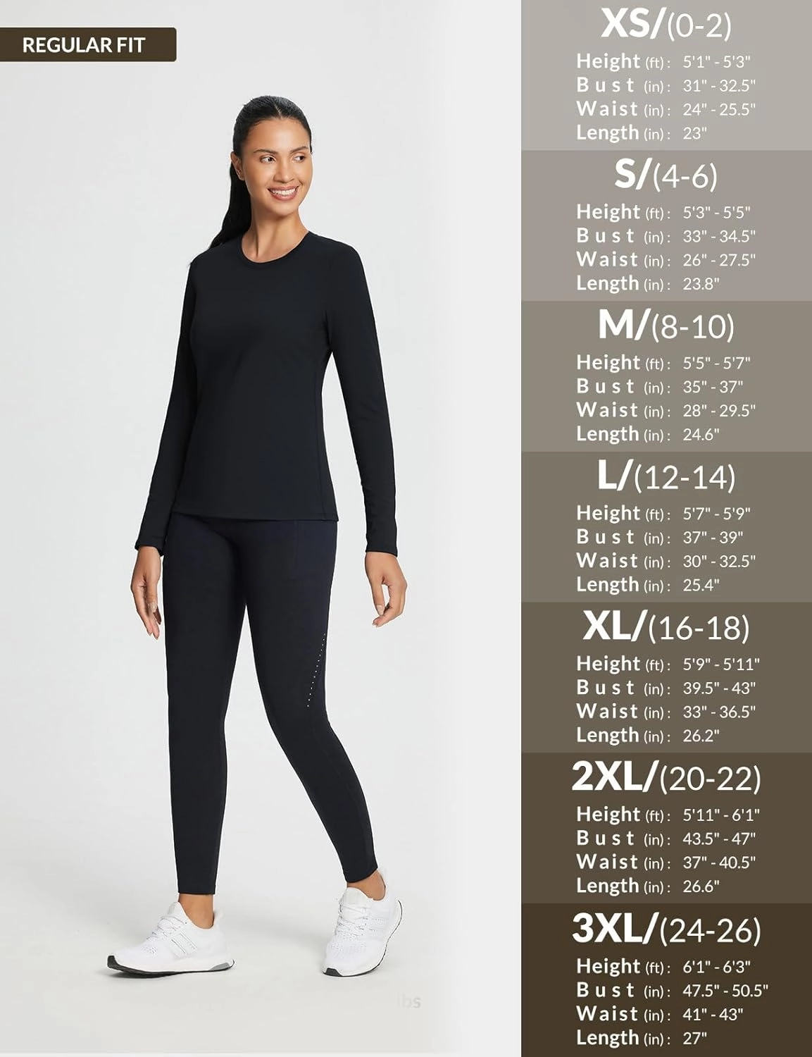 baleaf Women's Thermal Shirts Crewneck Fleece Lined Long Sleeve Tops Running Workout Ski Base Layer Winter Cold Weather
