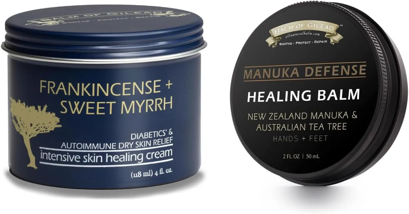 BALM OF GILEAD Foot Healing Cream – Tea Tree Balm - Intensive Moisture for Itchy Feet - Synergistic Action, Deeply Nourishing, Relieving