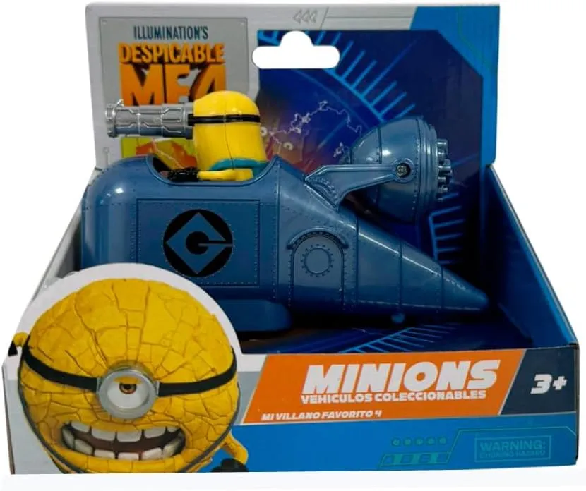 BANDAI Minions AR07164 Vehicle Friction Car Thief Toy Multicolor, Toys and Gifts for Kids and Family, Mischief Guaranteed