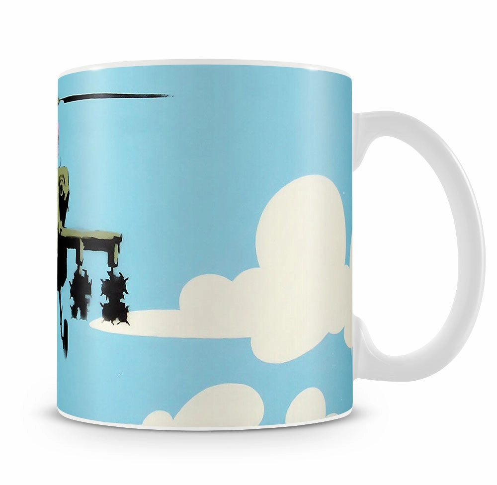 Banksy Friendly Helicopters Mug