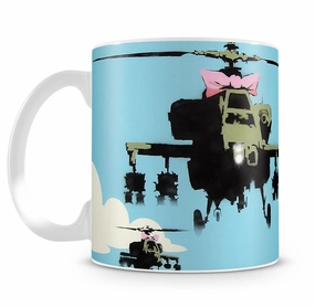 Banksy Friendly Helicopters Mug