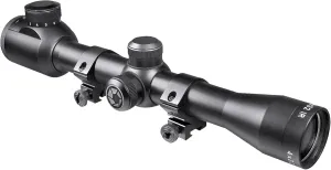 BARSKA 30/30 Crosshair Reticle Rifle Scope for .22 Plinking & Rimfire Rifles - Optimal Precision with Rings for Shooting, Hunting, Target Practice