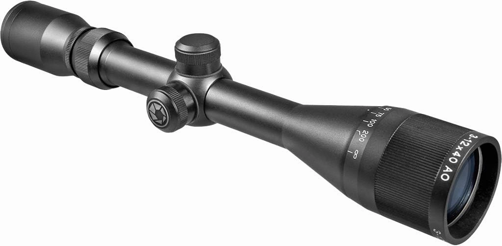 Barska Airgun Riflescope – Adjustable Objective Scope – Waterproof, Fogproof, Shockproof – Fully Coated Optics with Scope Caps for Precision Shooting