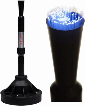 Baseball Tee with LED Light and Adjustable Height, Battery Operated, Illuminates and Flashes Each Swing with 1 of 5 Random Colors. Hitting Tee for Baseball and Softball.
