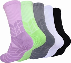 Basketball Socks for Men,Performance Cushioned Men's Athletic Crew Socks with Arch Compression for Cycling Basketball