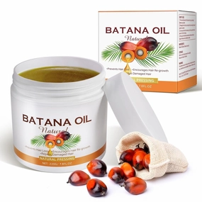 Batana Oil Natural Hair Treatment – 7.8 FL OZ | Anti-Frizz Hair Growth Oil | Repairs Damaged Hair & Nourishes Scalp | Pure Miskito Batana for Strong, Shiny Hair