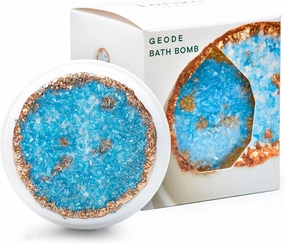 Bath Bomb Turquoise Geode Crystal - Citrus Essential Oils with Notes of Mango for Ultimate Relaxation and Skin Nourishment