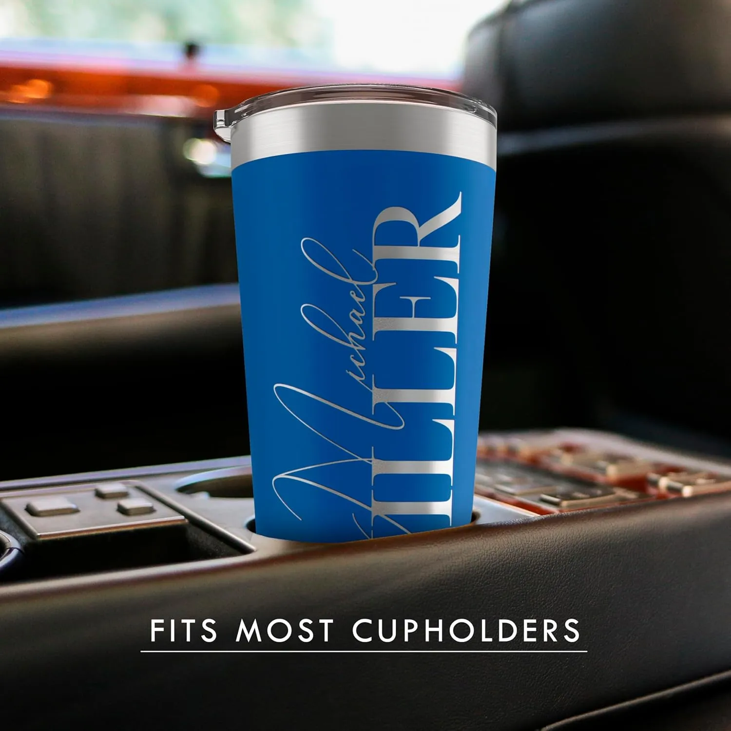Be Burgundy Personalized Tumbler with Engraved Name - 12 Designs, 20 Oz Coffee Tumbler with Slider Lid, Black - Double Wall Insulated, Personalized Gifts for Him