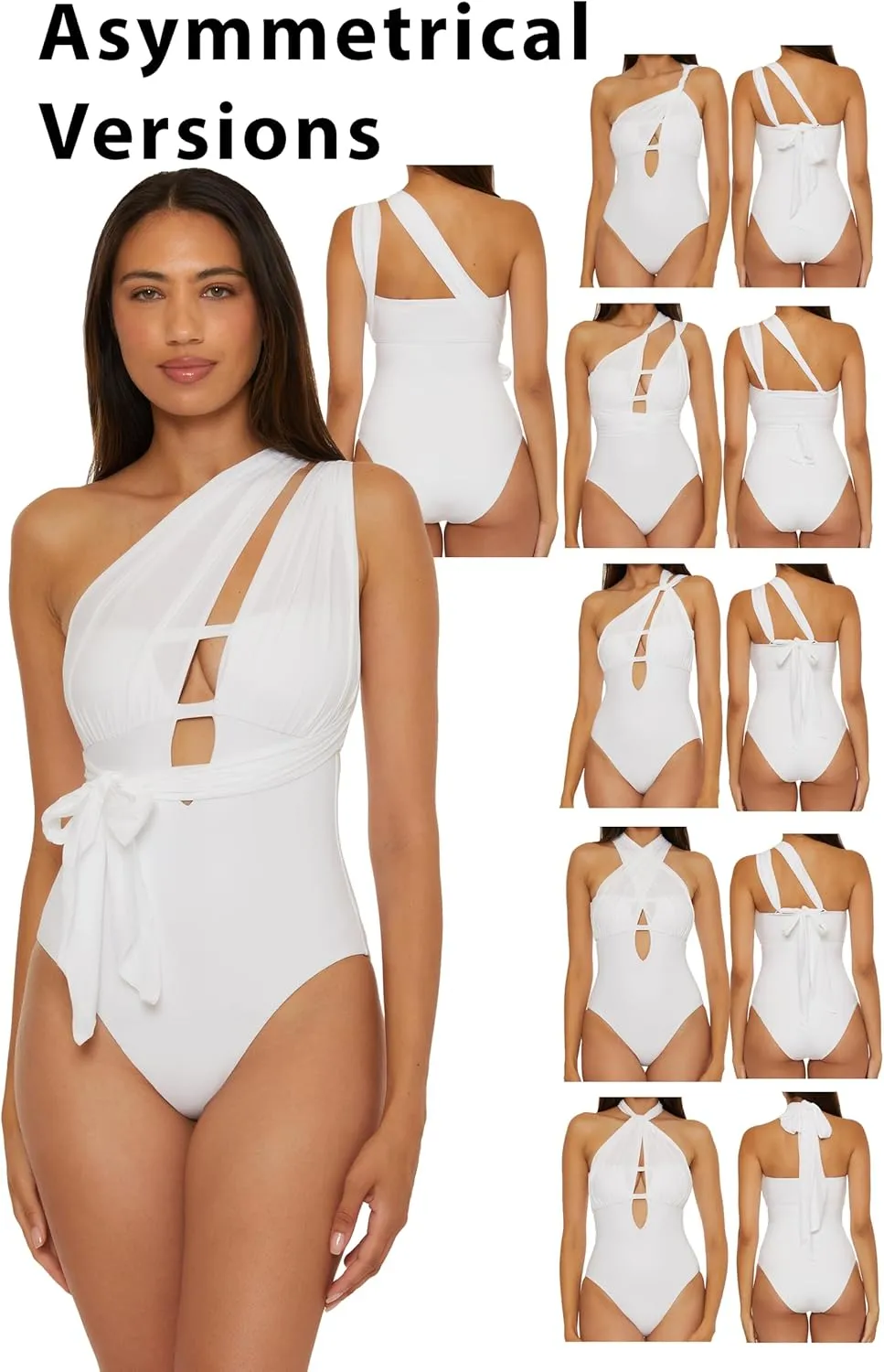 BECCA Women's The Butterfly Multiway One Piece Swimsuit, Adjustable, Bathing Suits