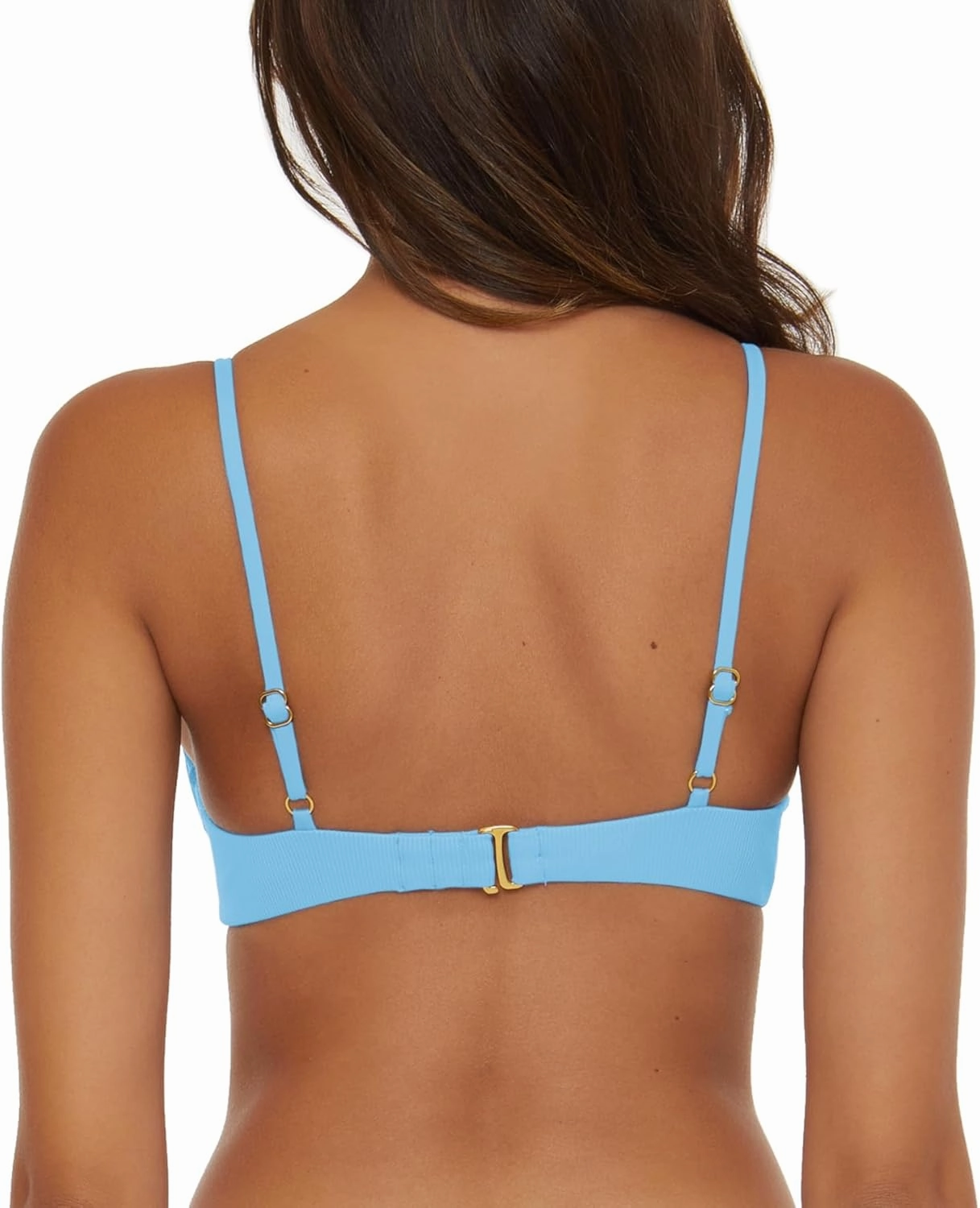 BECCA Women's Standard Modern Edge Underwire Bikini Top, Adjustable, Swimwear Separates