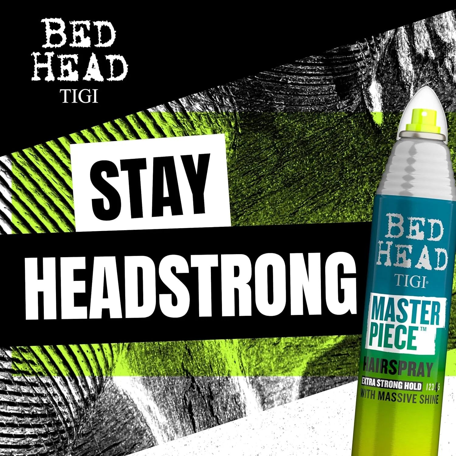 Bed Head TIGI Masterpiece Shiny Hairspray with Strong Hold - For All Hair Types - Extra Strong Hold & Shiny Finish - Use on Dry Hair - Premium Hair Care Products for Women & Men - 10.3 oz (3 Pack)