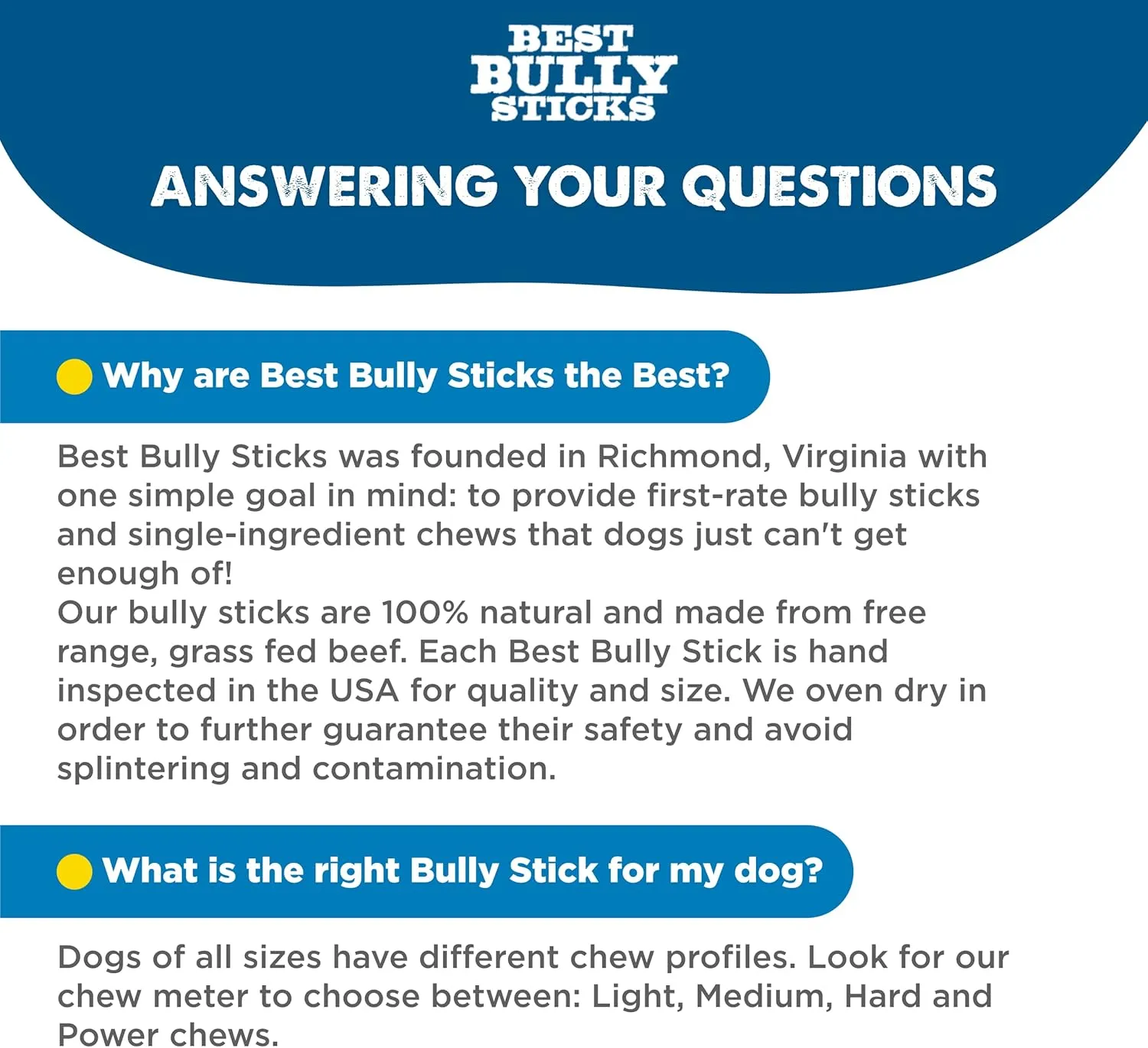 Best Bully Sticks 6 Inch Bully Sticks for Dogs - 5 Count (Pack of 1) - All-Natural, Easily Digestible, 100% Grass-Fed Beef, Grain and Rawhide Free - Trial Size