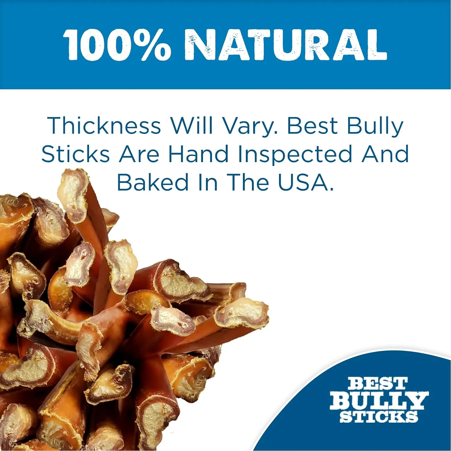 Best Bully Sticks 6 Inch Bully Sticks for Dogs - 5 Count (Pack of 1) - All-Natural, Easily Digestible, 100% Grass-Fed Beef, Grain and Rawhide Free - Trial Size