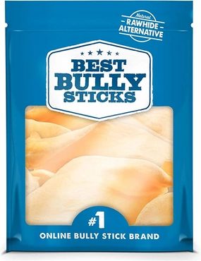 Best Bully Sticks Thick-Cut Cow Ears - 12 Count (Pack of 1) - All-Natural, Free-Range Grass-Fed, Single Ingredient, High Protein, Easily Digestible, Great for Various Breeds