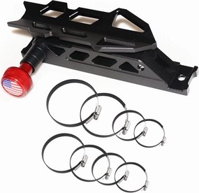 Bestaoo Adjustable Roll Bar Fire Extinguisher Mount Holder for Jeep Wrangler TJ JK JKU JL UTV Polaris RZR Ranger Camper Van, Aluminum, Quick Release, Upgrade