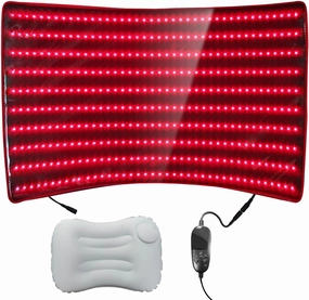 Bestqool Red Light Therapy Mat, FSA HSA Eligible Infrared Red Light Therapy 38.2" x 24" Large Pads Whole Body Infrared Light Therapy for Muscle, Recovery, Energy, Pain Relief, Skin Health. 63W