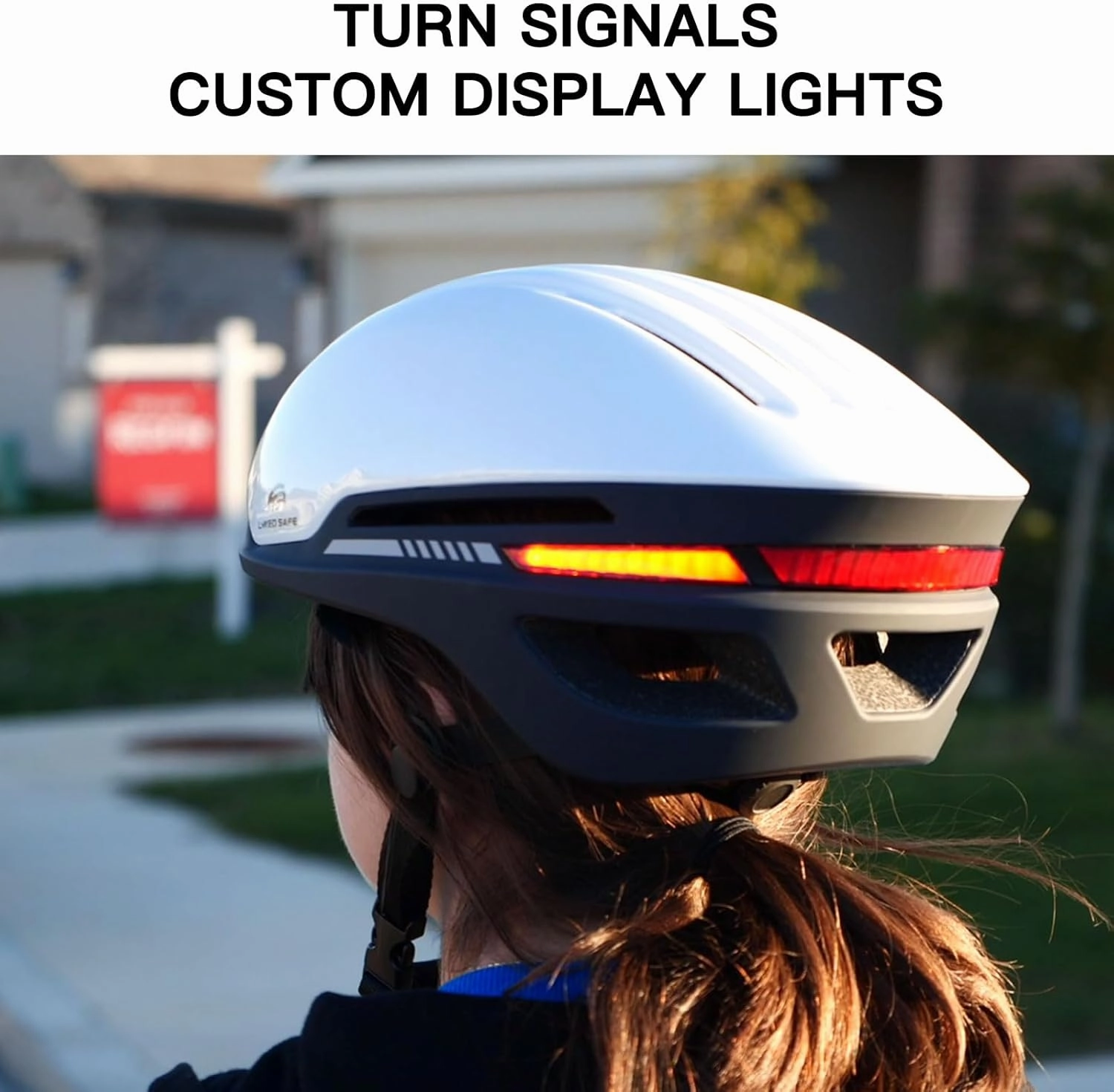 Bike Helmet with Bluetooth, Smart Bike Helmet for Adults Men Women with Built-in Speakers, Auto Brake Blinker, Front and Rear LED Turn Signals Remote Control, Smart Cycling Helmets.