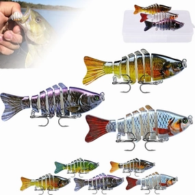 Bionic Swimming Lure - Suitable for All Kinds of Fishing Waters, 3D Bionic Swimming Lure, Fishing Lures That Swim by Itself, Suitable for Freshwater and Saltwater