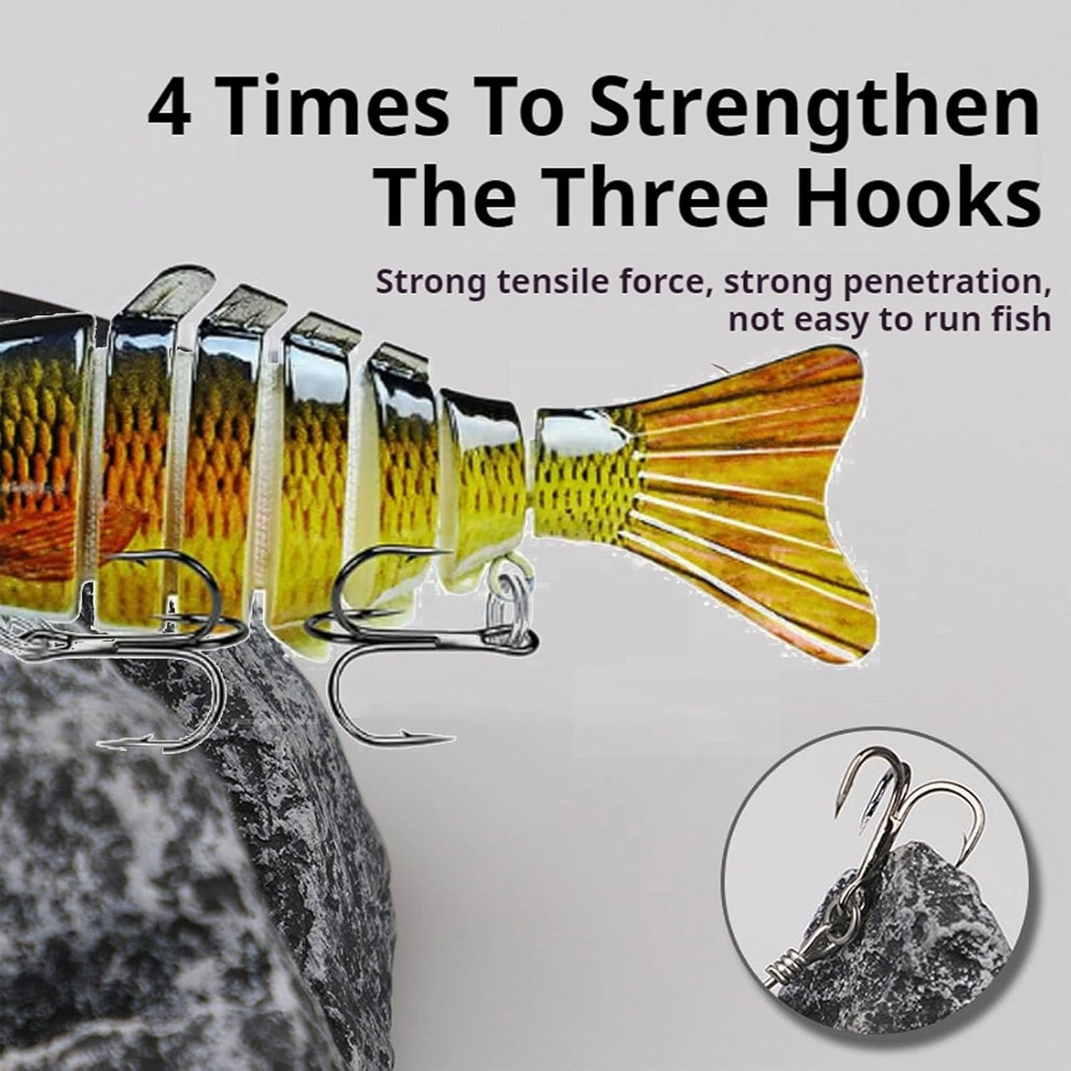Bionic Swimming Lure - Suitable for All Kinds of Fishing Waters, 3D Bionic Swimming Lure, Fishing Lures That Swim by Itself, Suitable for Freshwater and Saltwater