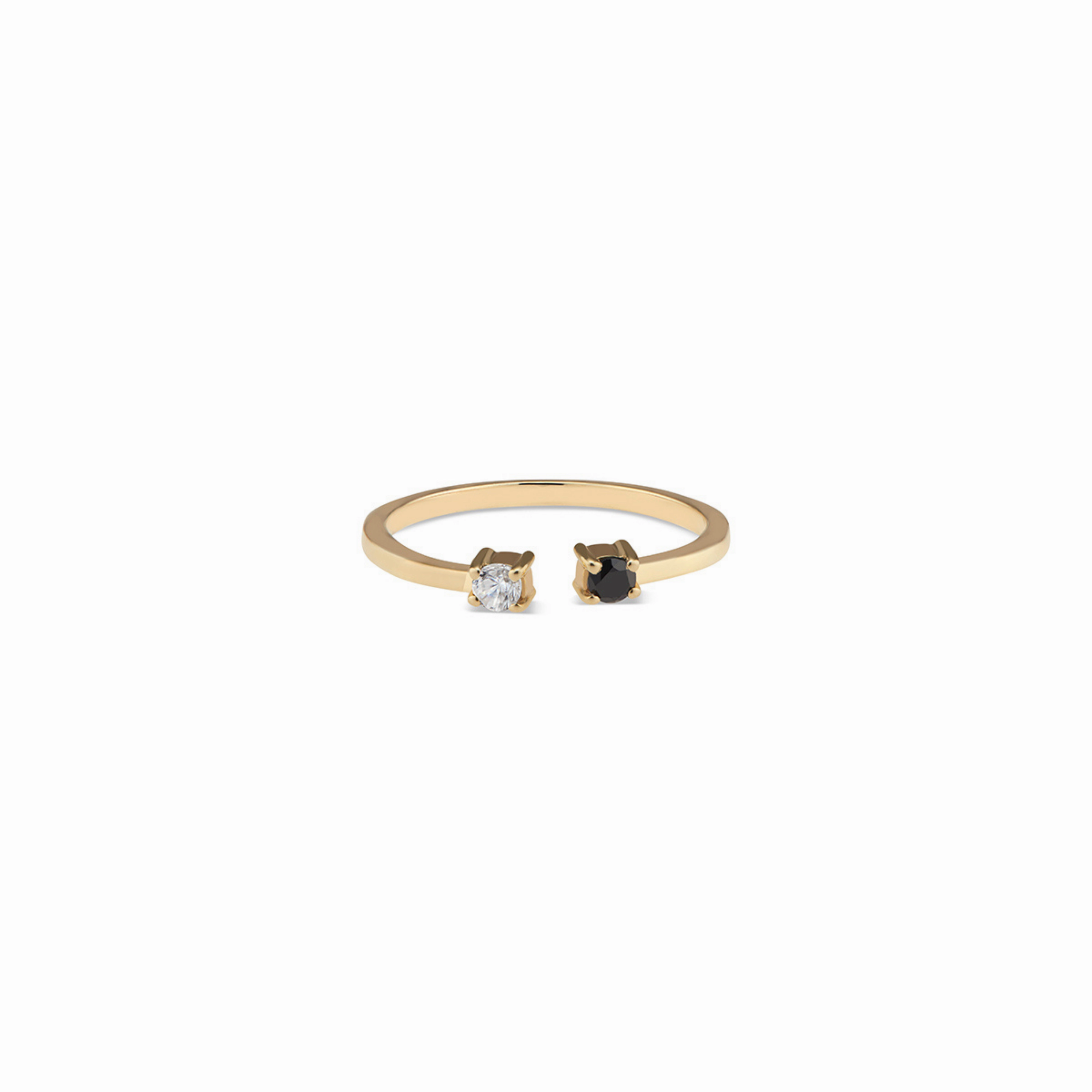 Black & White Round Ring
