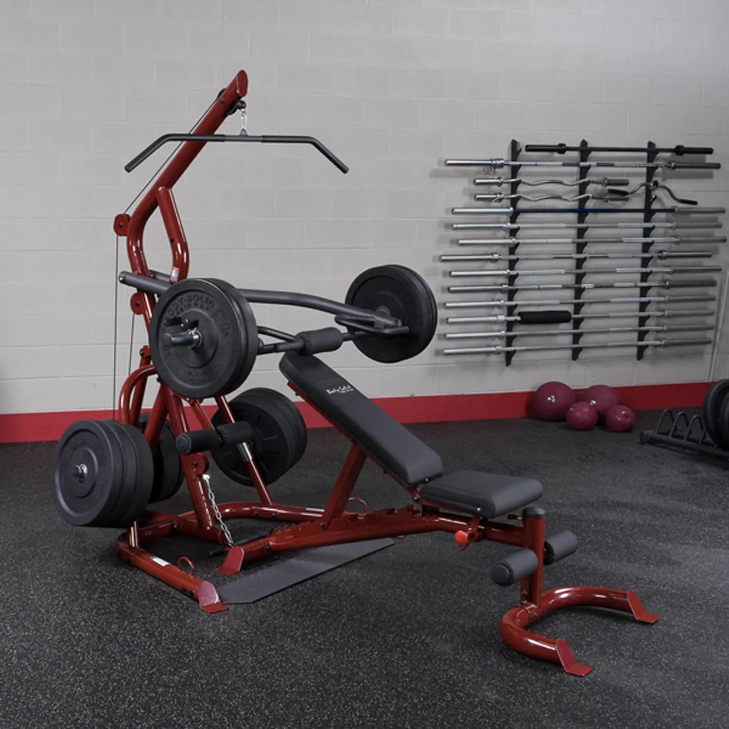 Body-Solid Corner Leverage Gym with and Without Weight Bench - Multi-Function Workout Station for Squats, Pull-Ups, Deadlifts & More…