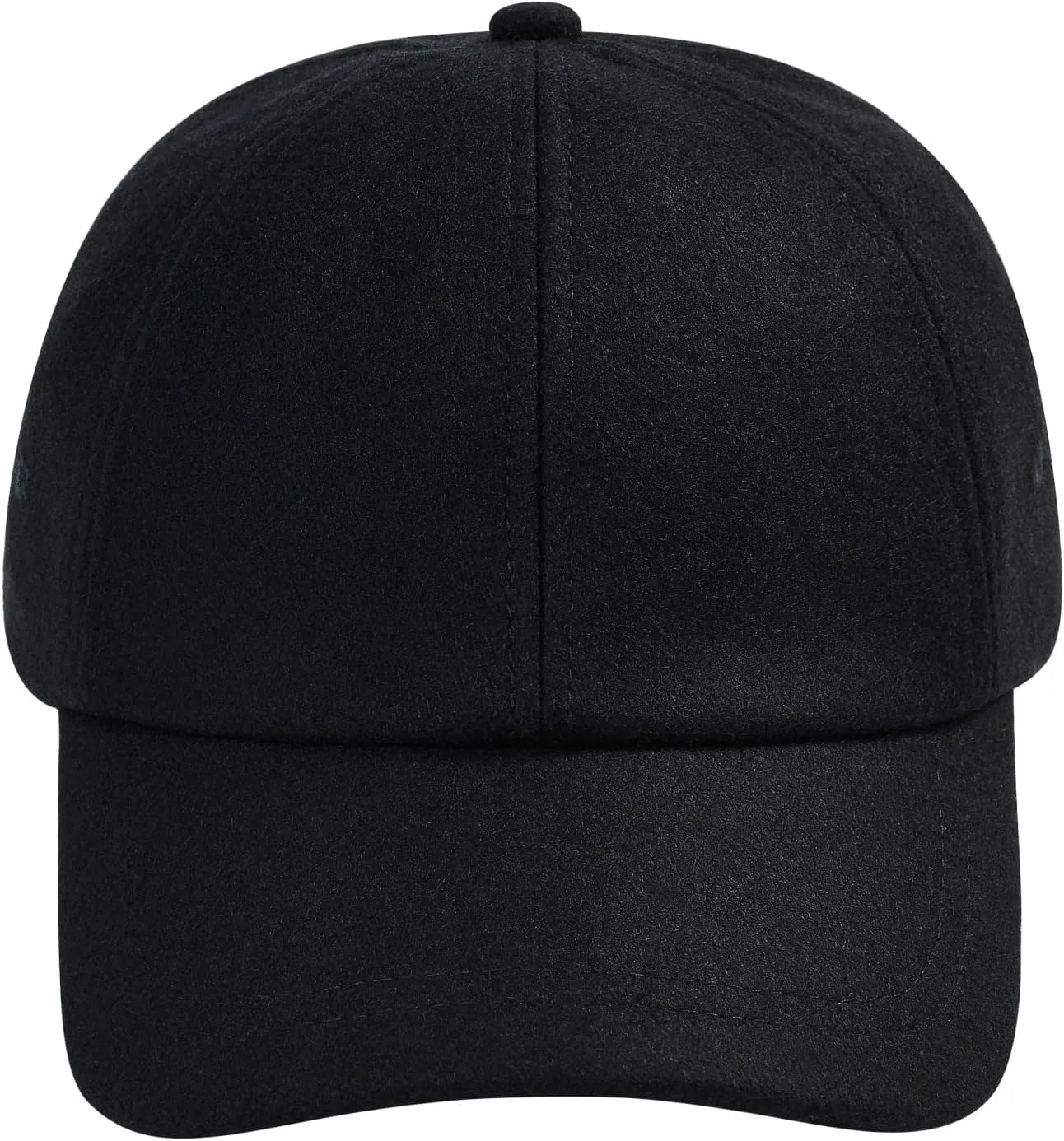 BOTVELA Wool Baseball Cap for Men Adjustable Unstructured Tweed Hat