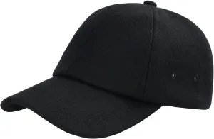 BOTVELA Wool Baseball Cap for Men Adjustable Unstructured Tweed Hat