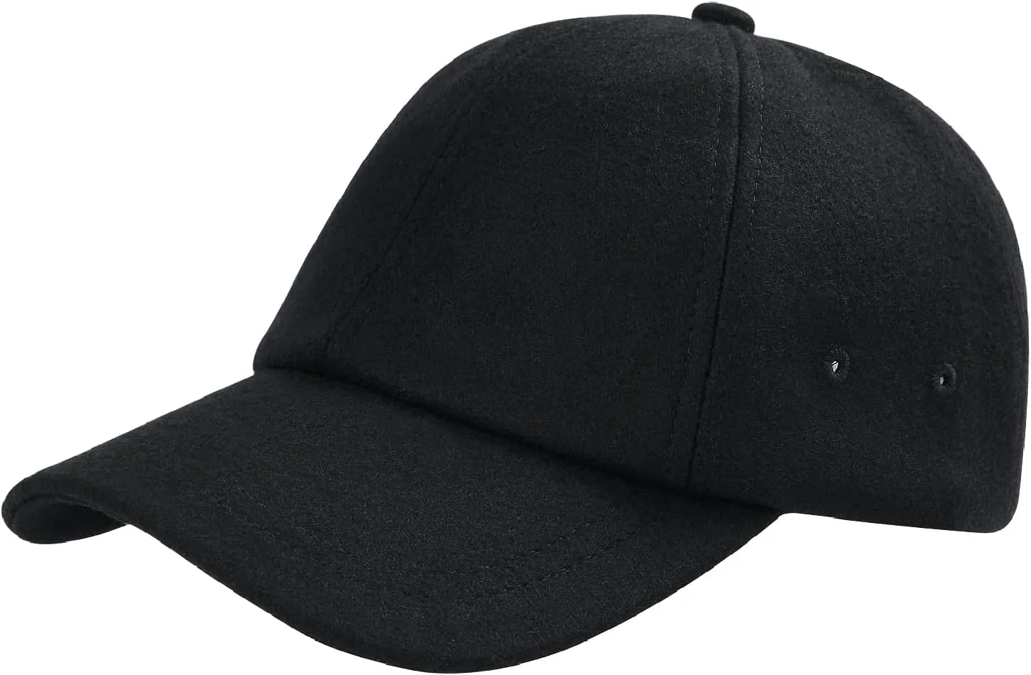 BOTVELA Wool Baseball Cap for Men Adjustable Unstructured Tweed Hat