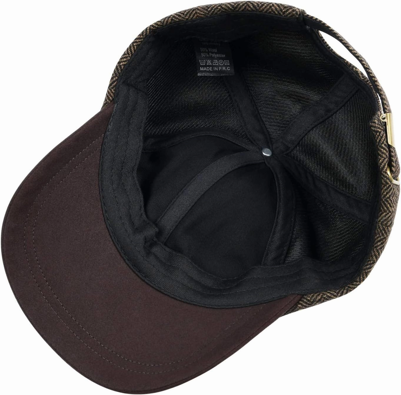 BOTVELA Wool Baseball Cap for Men Adjustable Unstructured Tweed Hat