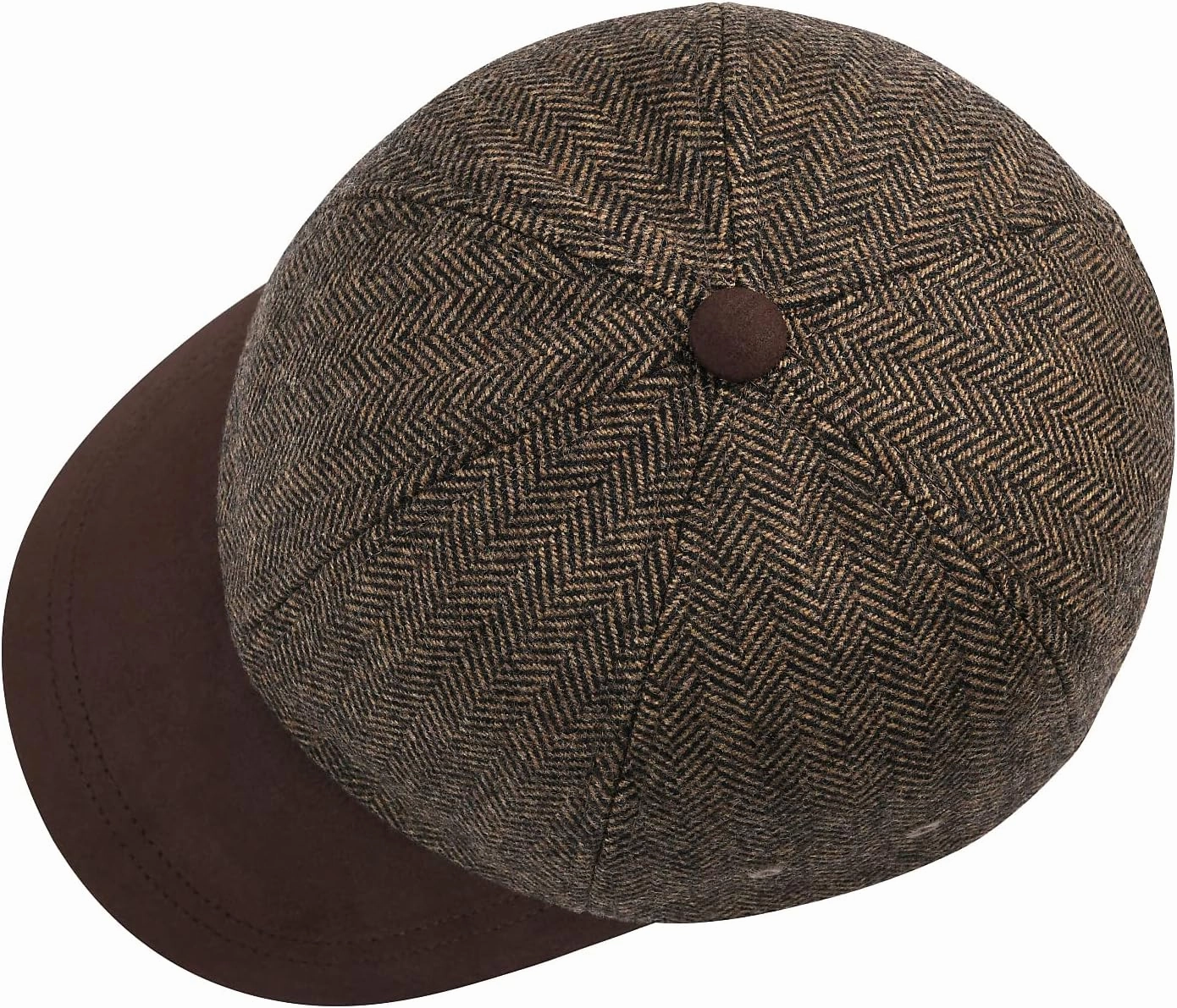 BOTVELA Wool Baseball Cap for Men Adjustable Unstructured Tweed Hat