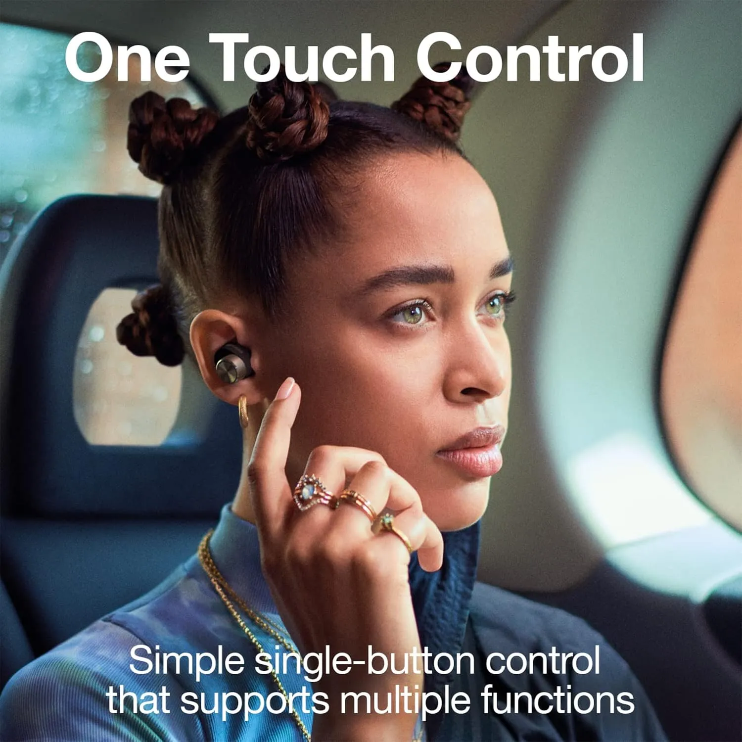 Bowers & Wilkins Pi7 in-Ear True Wireless Headphones, 6 Built-in Mics, Bluetooth 5.0 Qualcomm aptX & Dual Hybrid Drivers, Adaptive Noise Cancellation, Smart Wireless Charging, Charcoal