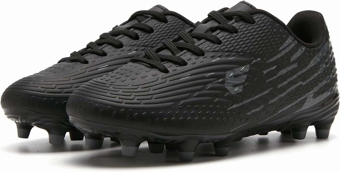 Boys and Girls Soccer Cleats Youth Firm Ground Athletic Outdoor Training Football Shoes for Little and Big Kids