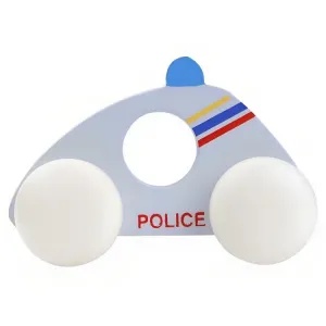 Brain Factory Wooden Police Car Toy for Ages 1 Year and Above