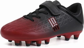 brooman Kids Firm Ground Soccer Cleats Boys Girls Athletic Outdoor Football Shoes