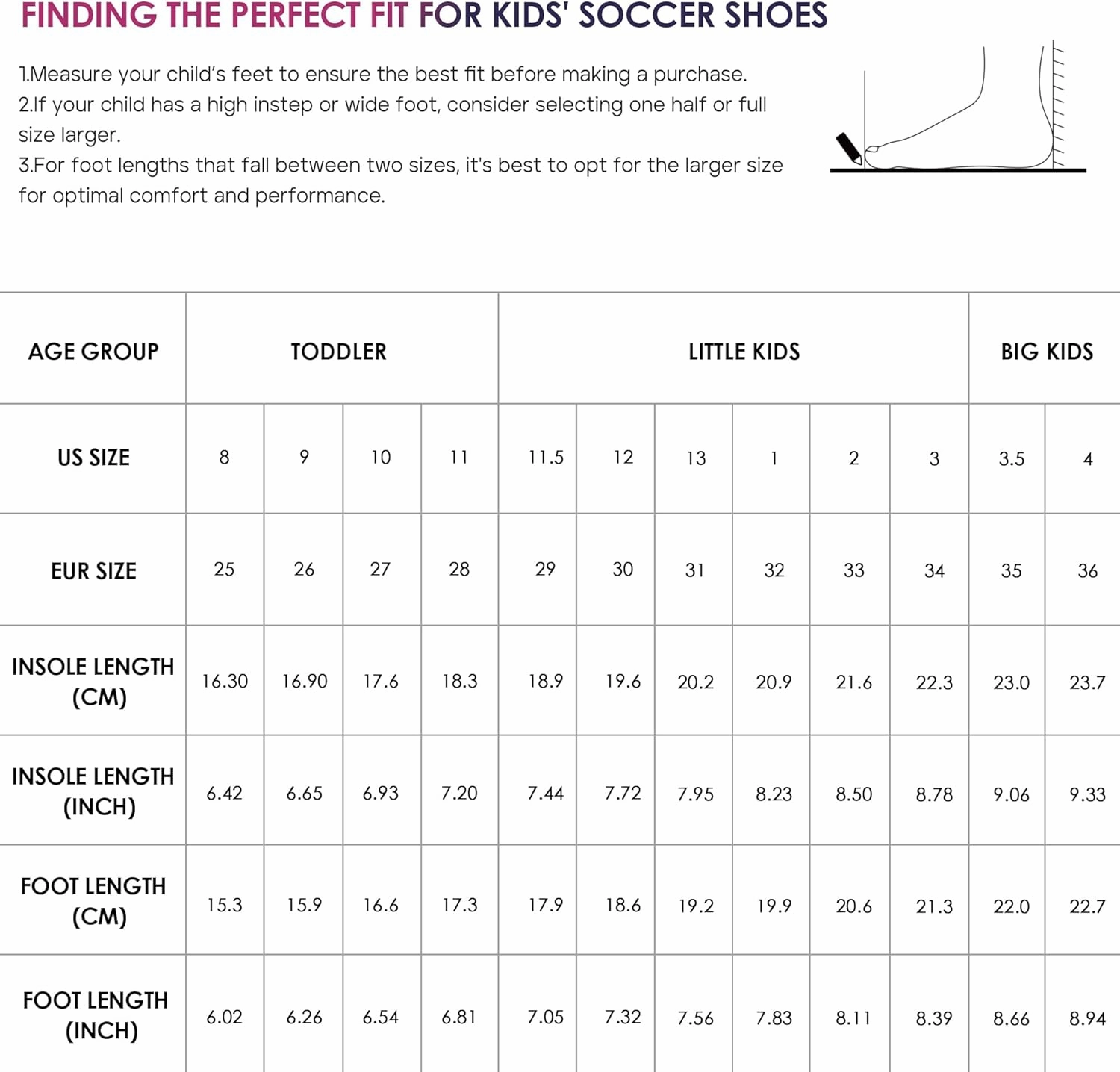 brooman Kids Turf Soccer Shoes Girls Boys Indoor Soccer Shoes